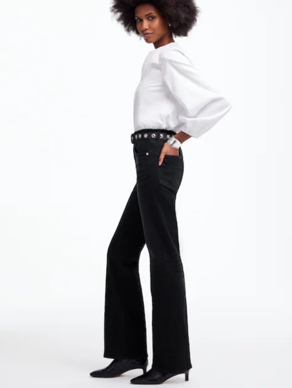 Madewell Relaxed Bootcut Jeans Size 31 Black